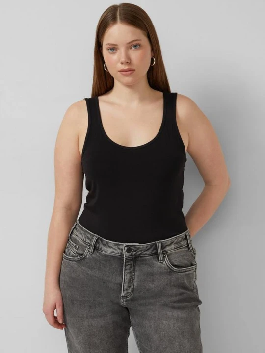 Zdjęcie produktu T-shirt o dopasowanym kroju z miękkiego dżerseju QS czarny