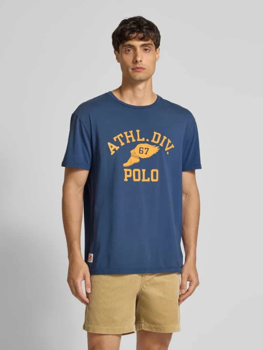 Zdjęcie produktu T-shirt o kroju classic fit z okrągłym dekoltem Polo Ralph Lauren Granatowy