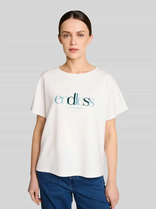 Zdjęcie produktu T-shirt o kroju comfort fit Tom Tailor Złamany biały