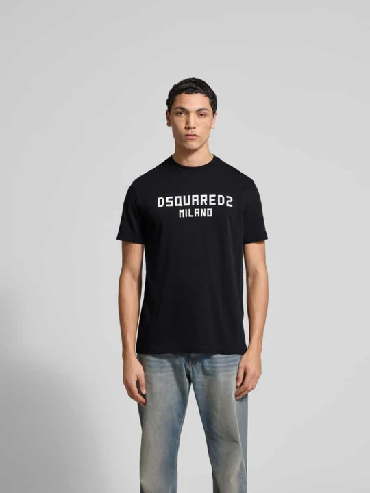 Zdjęcie produktu T-shirt o kroju cool fit z czystej bawełny Dsquared2 Czarny