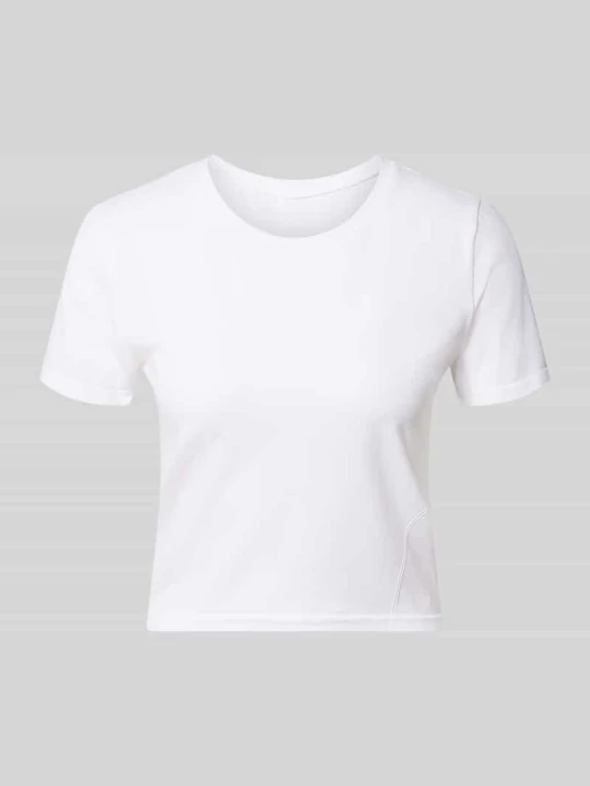 Zdjęcie produktu t-shirt o kroju krótki z okrągły dekolt model 'Feather' Fabletics Biały