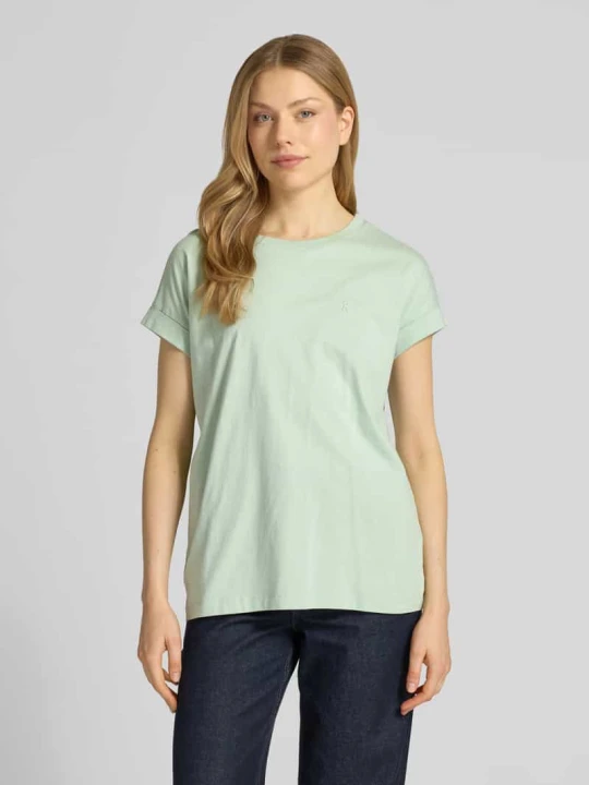 Zdjęcie produktu T-shirt o kroju loose fit z czystej bawełny ekologicznej model 'DAARA' ARMEDANGELS Miętowy