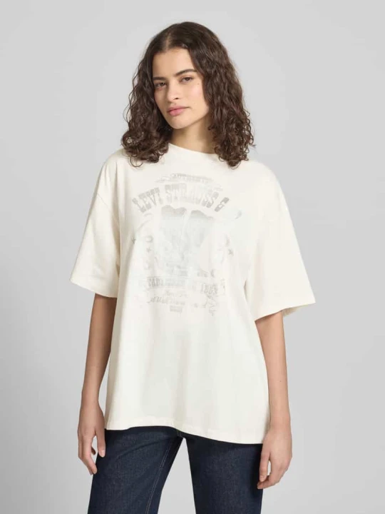 Zdjęcie produktu t-shirt o kroju loose fit z czystej bawełny Levi's Złamany biały