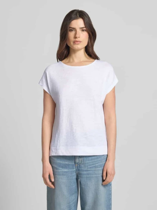 Zdjęcie produktu t-shirt o kroju loose fit z czystej bawełny Marc O'Polo Biały