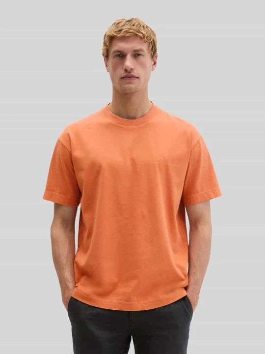 Zdjęcie produktu t-shirt o kroju loose fit z czystej bawełny Marc O'Polo Pomarańczowy