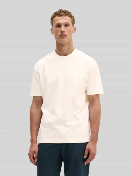 Zdjęcie produktu t-shirt o kroju loose fit z czystej bawełny Marc O'Polo Złamany biały