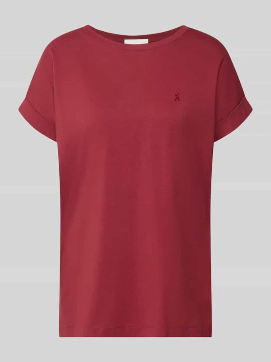 Zdjęcie produktu T-shirt o kroju loose fit z czystej bawełny model 'IDAARA' ARMEDANGELS Bordowy