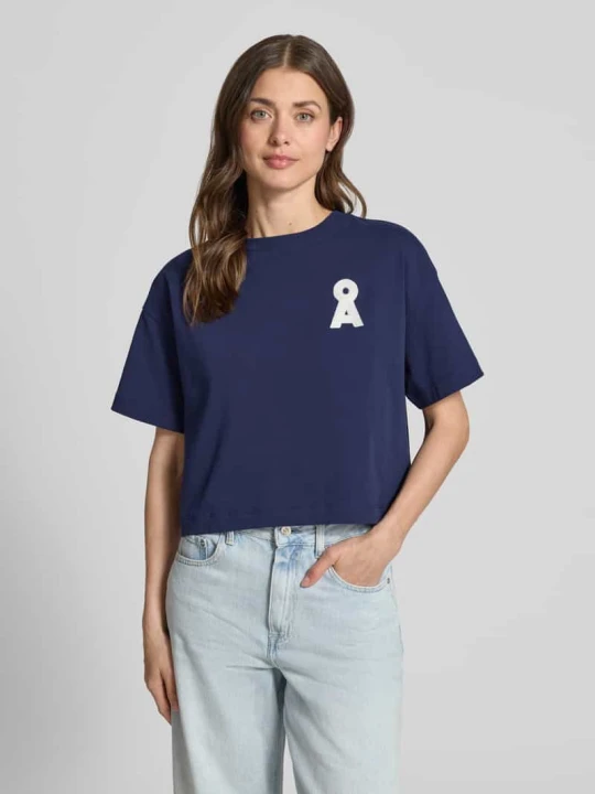 Zdjęcie produktu T-shirt o kroju loose fit z czystej bawełny organicznej model 'ALBERTARAA' ARMEDANGELS Granatowy