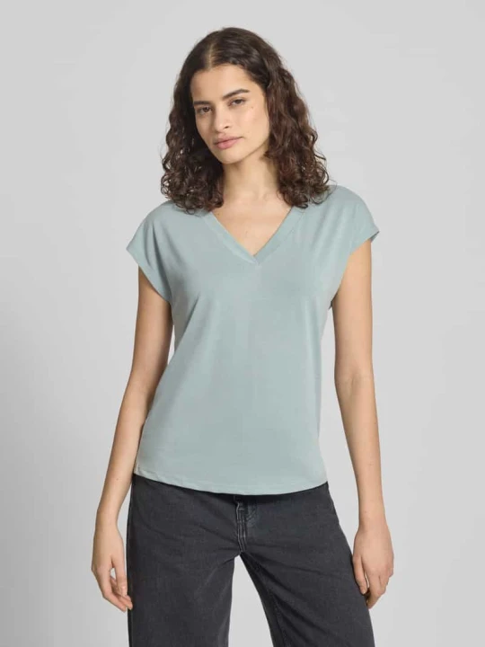 Zdjęcie produktu T-shirt o kroju loose fit z mieszanki modalu model 'FREE' Only Trzcinowy