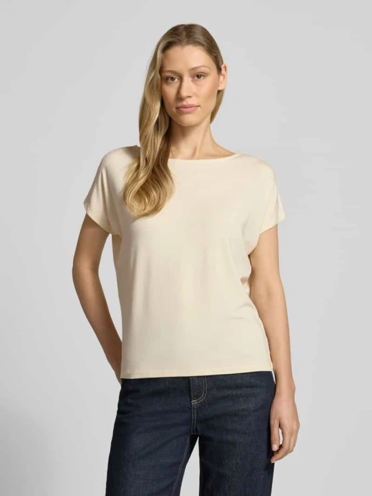Zdjęcie produktu T-shirt o kroju loose fit z mieszanki wiskozy s.Oliver Écru