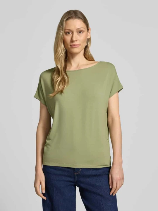 Zdjęcie produktu T-shirt o kroju loose fit z mieszanki wiskozy s.Oliver Khaki