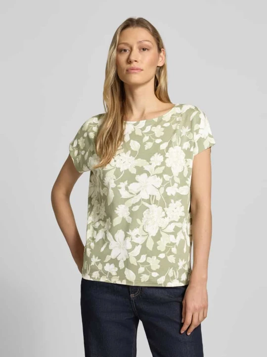Zdjęcie produktu T-shirt o kroju loose fit z mieszanki wiskozy s.Oliver Khaki