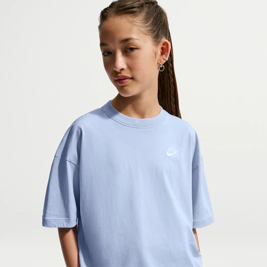 Zdjęcie produktu T-shirt o kroju oversize dla dużych dzieci Nike - Niebieski
