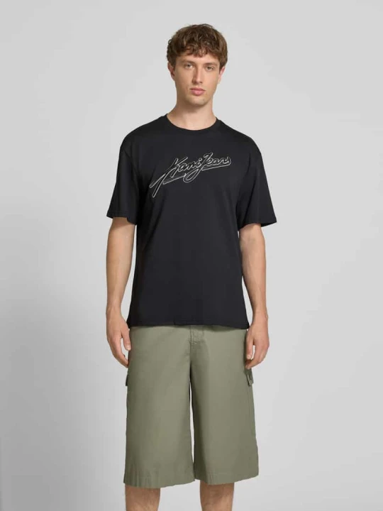 Zdjęcie produktu T-shirt o kroju oversize z logo w formie haftu Karl Kani Czarny