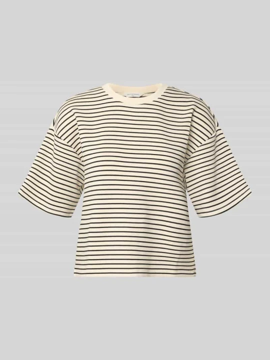 Zdjęcie produktu t-shirt o kroju oversized fit z mieszanka wiskozy MSCH Copenhagen Beżowy