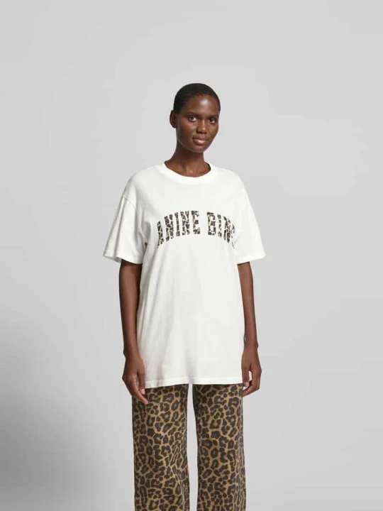 Zdjęcie produktu T-shirt o kroju oversized z czystej bawełny Anine Bing Biały