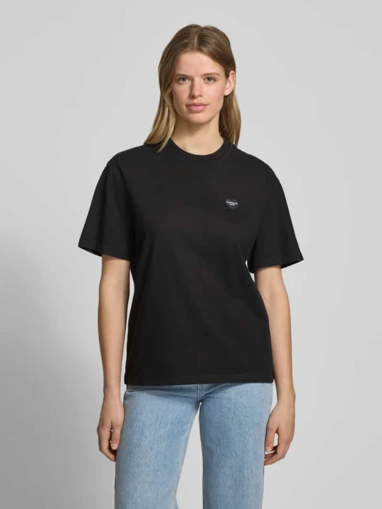 Zdjęcie produktu T-shirt o kroju oversized z czystej bawełny model ‘Ingo’ Carhartt WIP Czarny