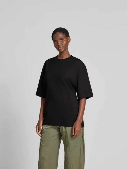 Zdjęcie produktu T-shirt o kroju oversized z mieszanki wiskozy Filippa K Czarny