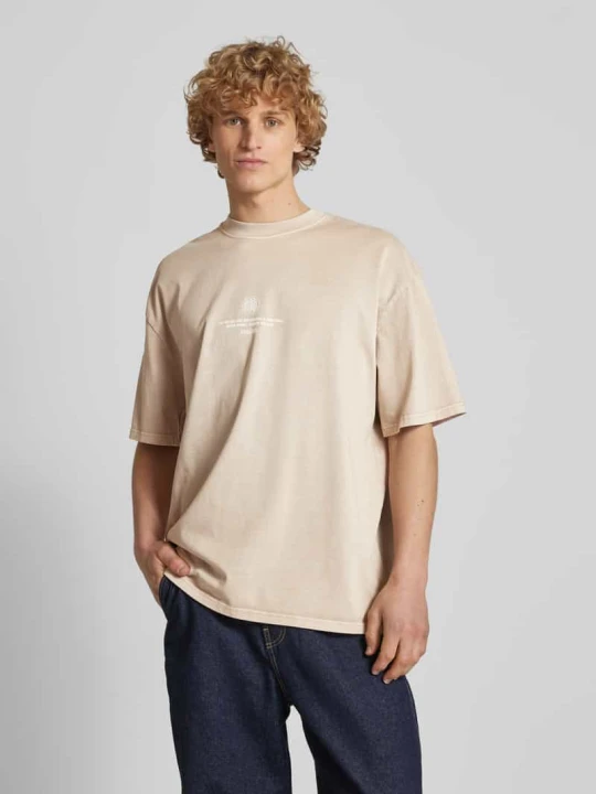 Zdjęcie produktu T-shirt o kroju oversized z nadrukiem z logo model ‘BAYLOR’ Pegador