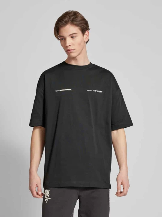 Zdjęcie produktu T-shirt o kroju oversized z okrągłym dekoltem Multiply Apparel Czarny