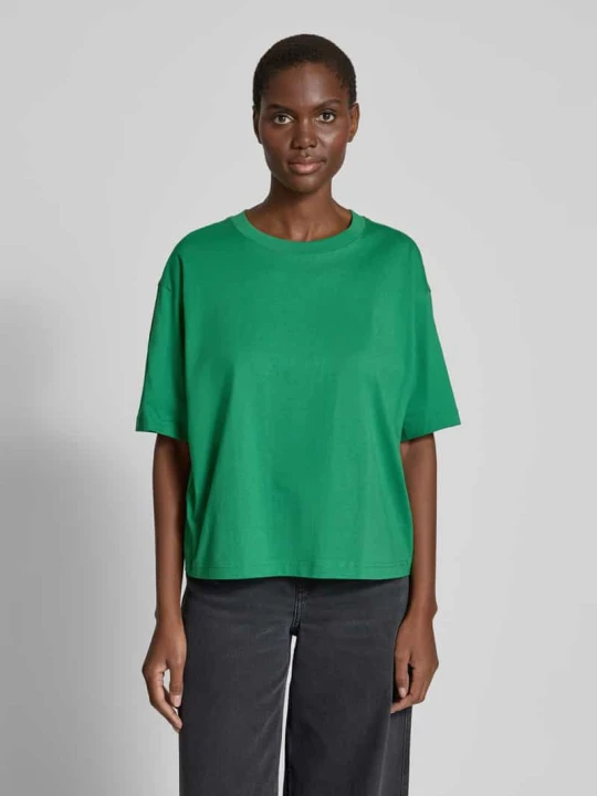 Zdjęcie produktu T-shirt o kroju oversized z okrągłym, prążkowanym dekoltem Jake*s Trawiasty zielony