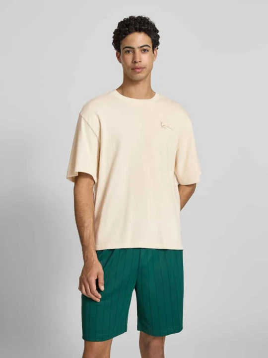 Zdjęcie produktu t-shirt o kroju oversized z wyhaftowanym logo Karl Kani Écru