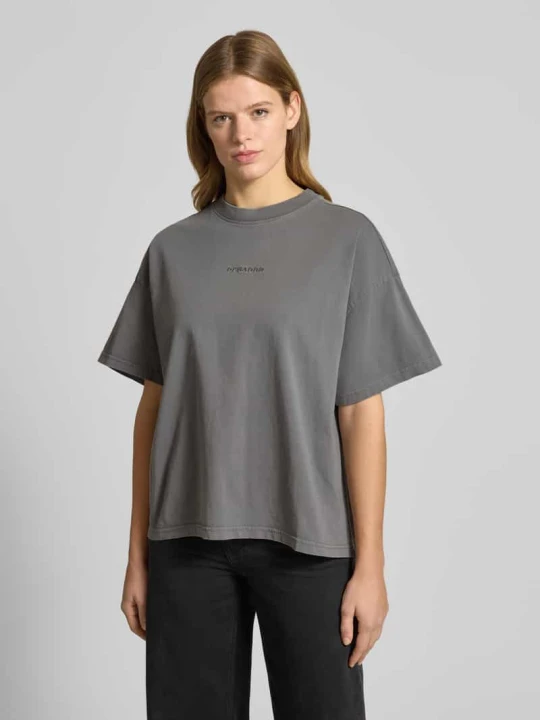Zdjęcie produktu Oversized T-shirt z Wyhaftowane logo Pegador Antracytowy