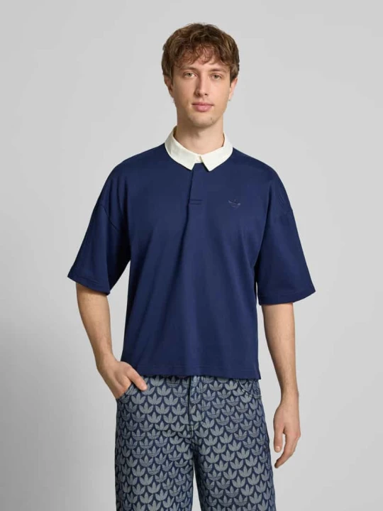 Zdjęcie produktu T-shirt o kroju regular fit z czystej bawełny adidas Originals Granatowy