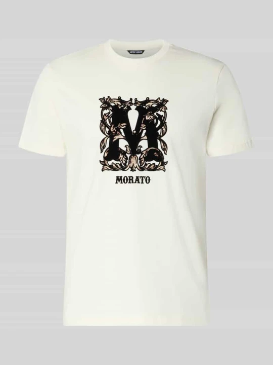 Zdjęcie produktu t-shirt o kroju regular fit z czystej bawełny Antony Morato Złamany biały