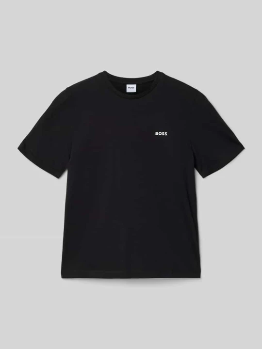 Zdjęcie produktu t-shirt o kroju regular fit z czystej bawełny Boss Czarny