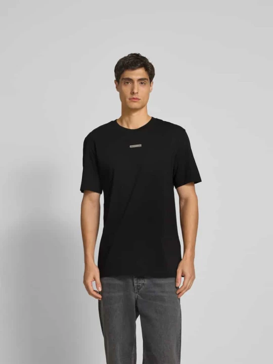 Zdjęcie produktu t-shirt o kroju regular fit z czystej bawełny Dsquared2 Czarny