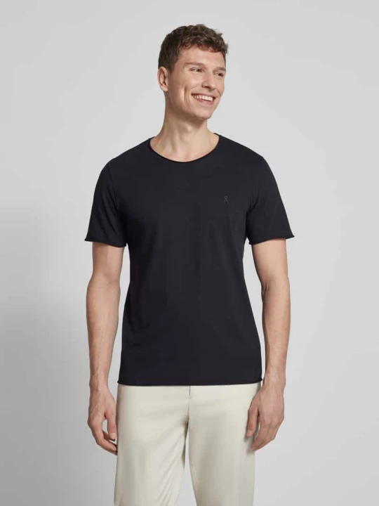 Zdjęcie produktu T-shirt o kroju regular fit z czystej bawełny ekologicznej Model 'JAAMES' ARMEDANGELS Czarny