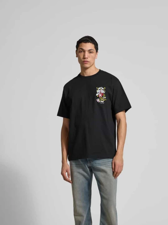 Zdjęcie produktu T-shirt o kroju regular fit z czystej bawełny Kenzo Czarny