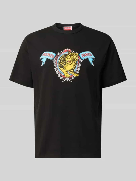 Zdjęcie produktu t-shirt o kroju regular fit z czystej bawełny Kenzo Czarny