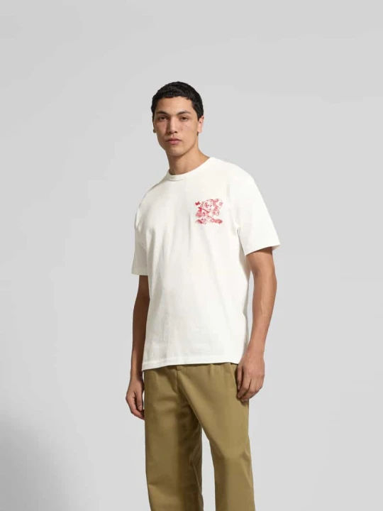 Zdjęcie produktu T-shirt o kroju regular fit z czystej bawełny Kenzo Złamany biały