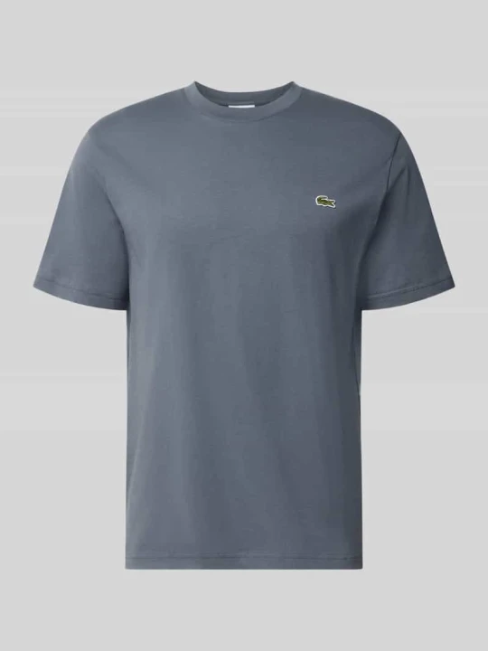 Zdjęcie produktu t-shirt o kroju regular fit z czystej bawełny Lacoste Ciemnoszary