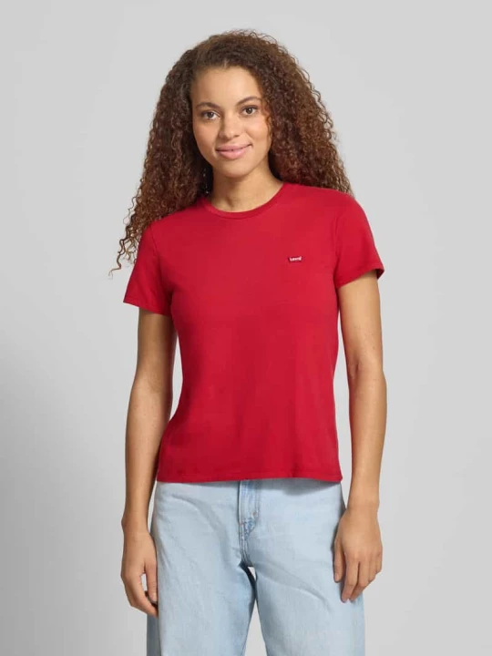 Zdjęcie produktu t-shirt o kroju regular fit z czystej bawełny Levi's Czerwony