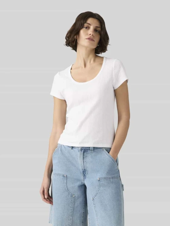 Zdjęcie produktu t-shirt o kroju regular fit z czystej bawełny Levi's Biały