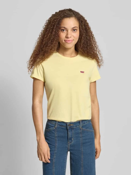 Zdjęcie produktu t-shirt o kroju regular fit z czystej bawełny Levi's Pastelowy żółty