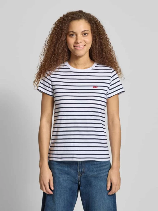 Zdjęcie produktu t-shirt o kroju regular fit z czystej bawełny Levi's Granatowy