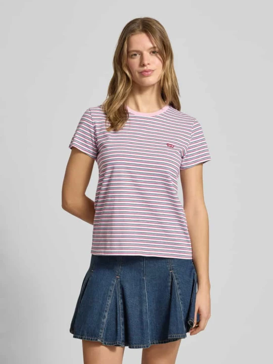 Zdjęcie produktu t-shirt o kroju regular fit z czystej bawełny Levi's Różowy
