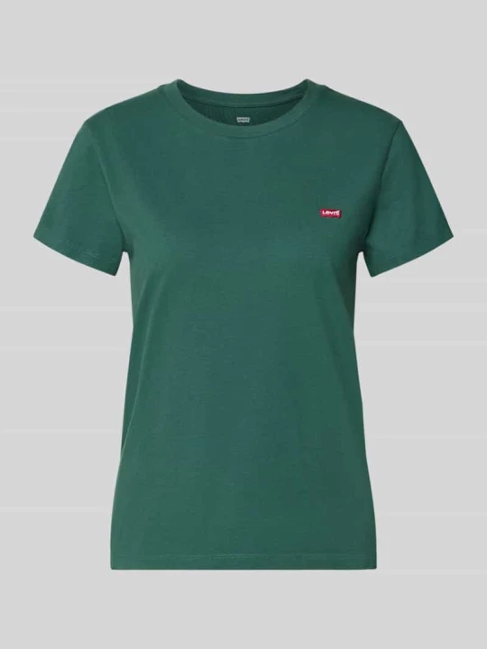 Zdjęcie produktu t-shirt o kroju regular fit z czystej bawełny Levi's Ciemnozielony