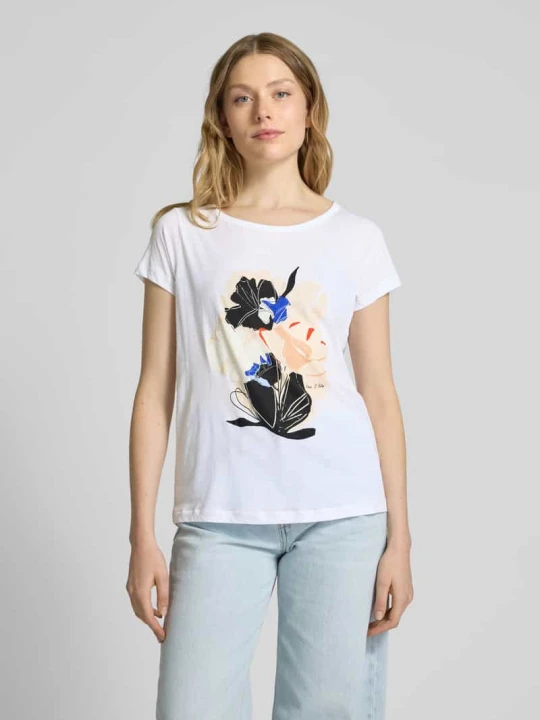 Zdjęcie produktu T-shirt o kroju regular fit z czystej bawełny Marc O'Polo Biały