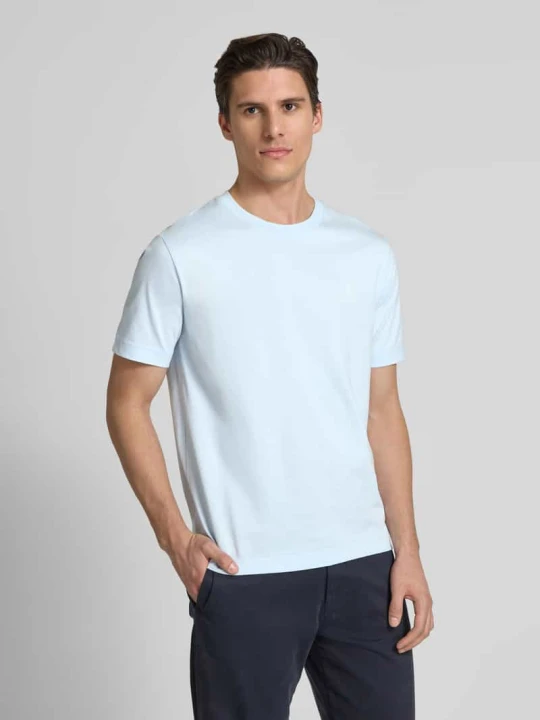 Zdjęcie produktu T-shirt o kroju regular fit z czystej bawełny Marc O'Polo Błękitny