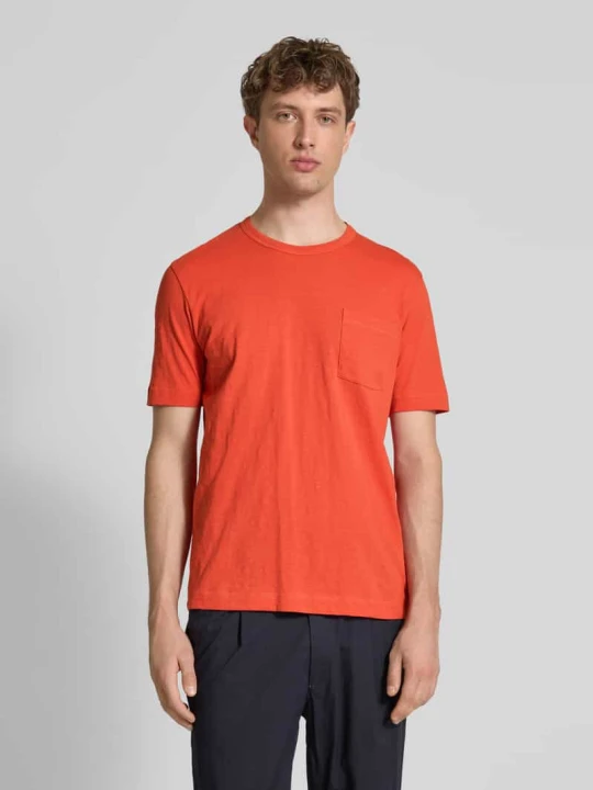 Zdjęcie produktu T-shirt o kroju regular fit z czystej bawełny Marc O'Polo Pomarańczowy