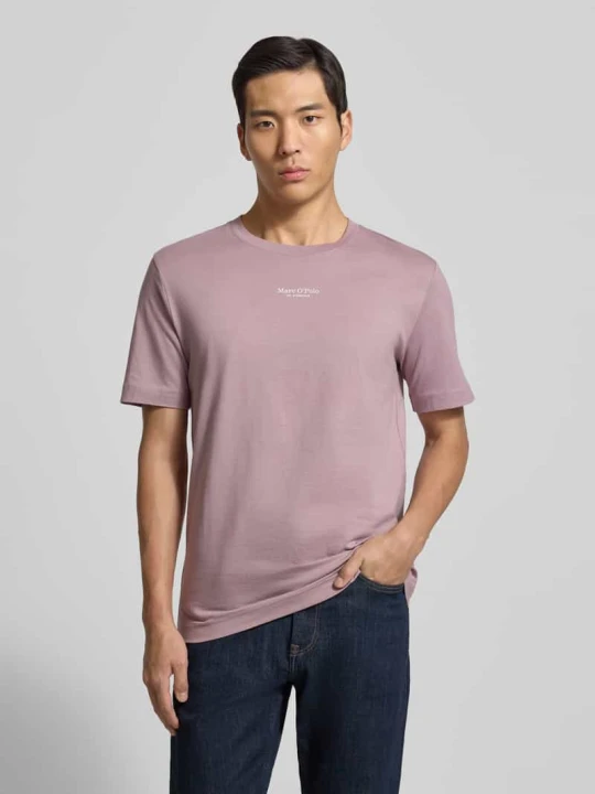 Zdjęcie produktu T-shirt o kroju regular fit z czystej bawełny Marc O'Polo Brudnoróżowy