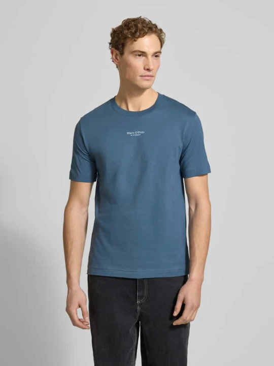 Zdjęcie produktu T-shirt o kroju regular fit z czystej bawełny Marc O'Polo Petrol
