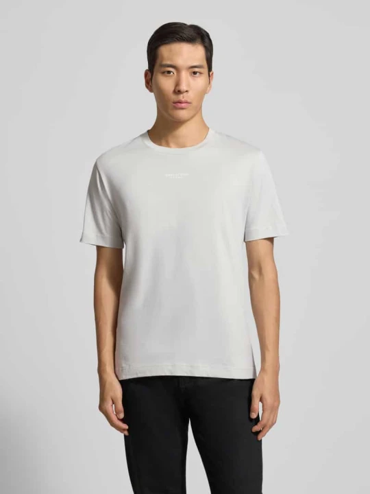 Zdjęcie produktu T-shirt o kroju regular fit z czystej bawełny Marc O'Polo Jasnoszary