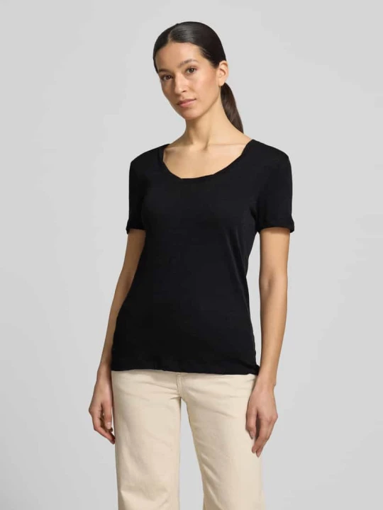 Zdjęcie produktu t-shirt o kroju regular fit z czystej bawełny Marc O'Polo Granatowy