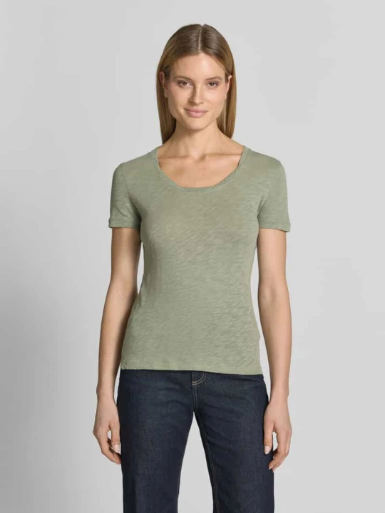Zdjęcie produktu t-shirt o kroju regular fit z czystej bawełny Marc O'Polo Jasnozielony